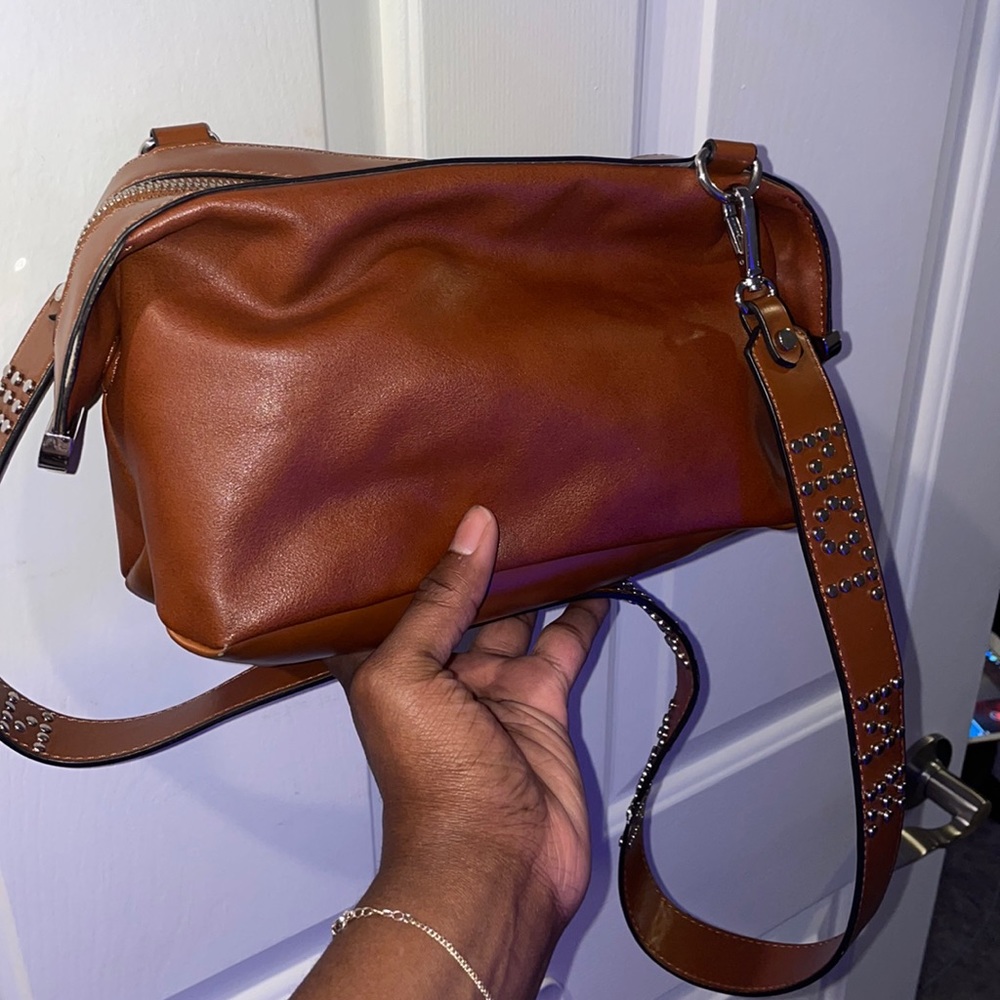 Zara brown cross body bag